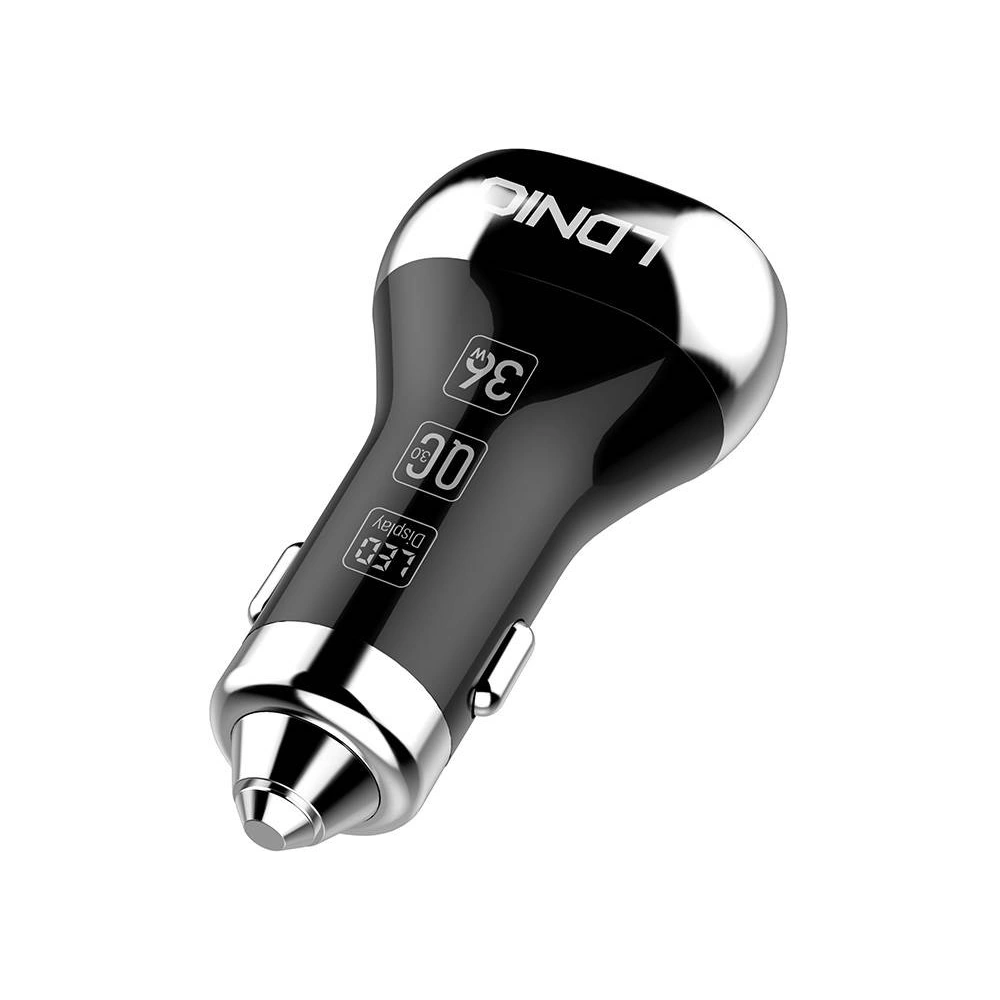 Hurtownia GSM - Autós töltő LDNIO C2, 2x USB, QC 3.0, LED, 36W (fekete) - LDN4 - {ean13} - Hurt