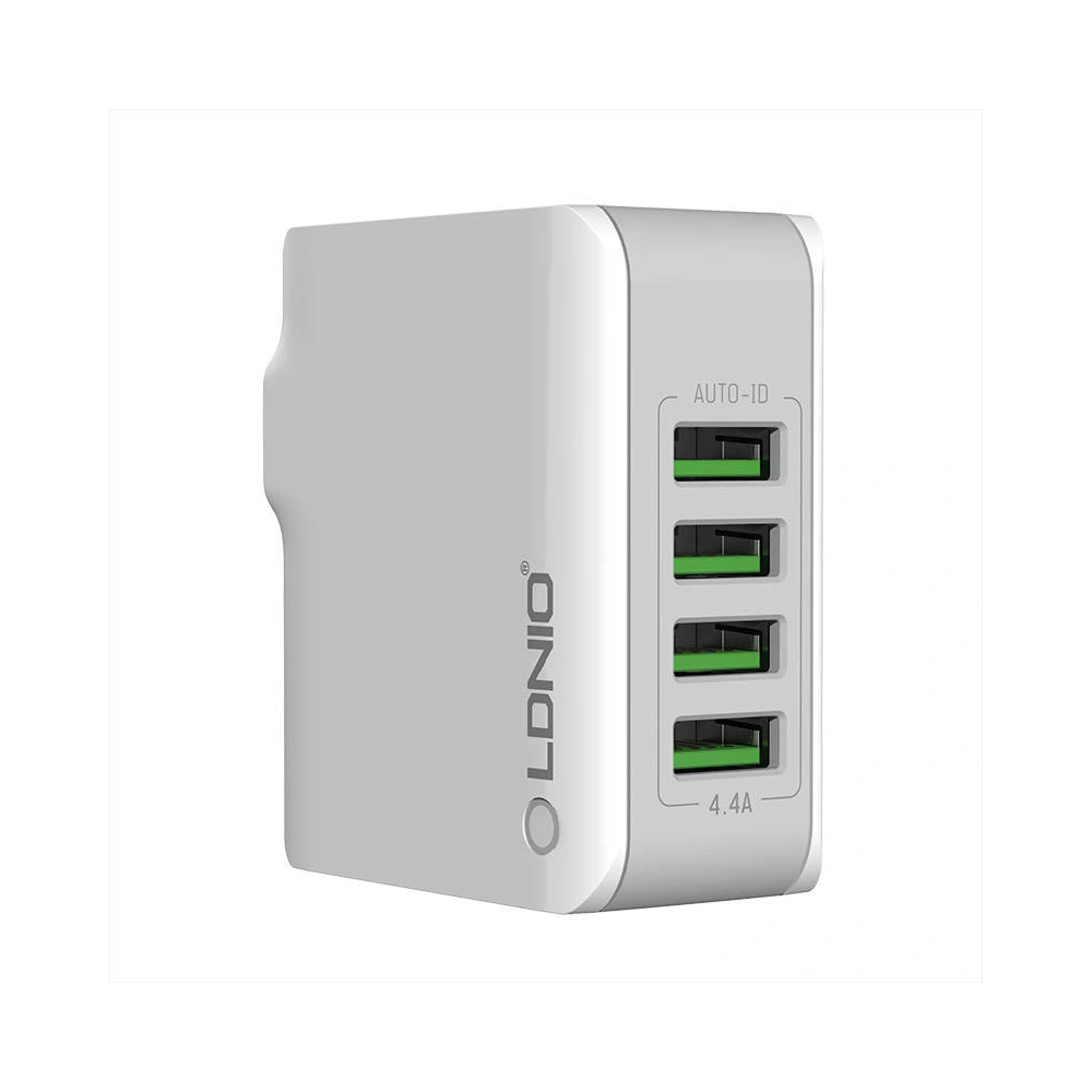 Hurtownia GSM - Ładowarka sieciowa LDNIO 4403, 4x USB, 22W (biała) - LDN7 - {ean13} - Hurt