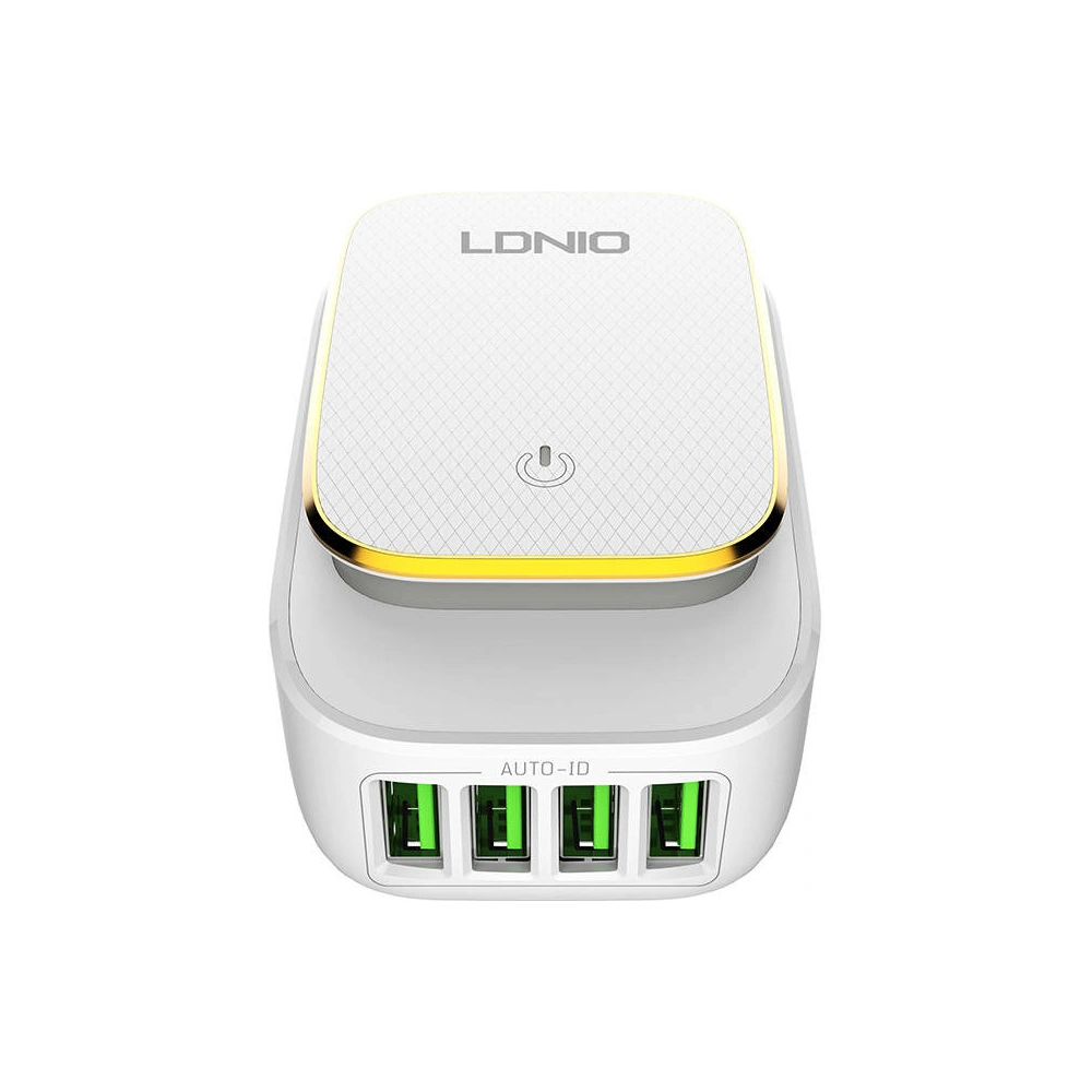 Hurtownia GSM - Ładowarka sieciowa z funkcją lampki nocnej LDNIO A4405, 3x USB, 22W (biała) - LDN8 - {ean13} - Hurt