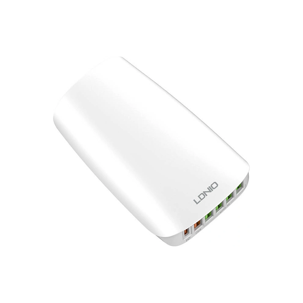 Hurtownia GSM - Ładowarka sieciowa LDNIO A6573C, 5x USB, 65W, 1.5m (biała) - LDN10 - {ean13} - Hurt