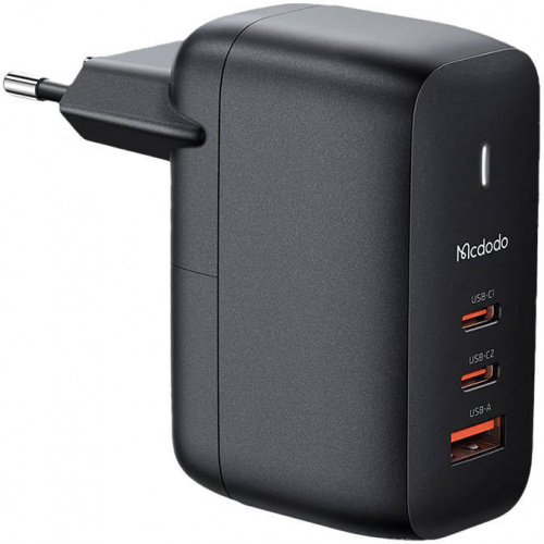 Mcdodo Distributor - 6921002602914 - MDD3 - Mcdodo CH-0291 Wall Charger GaN 65W 2x USB-C, USB-A (black) - B2B homescreen