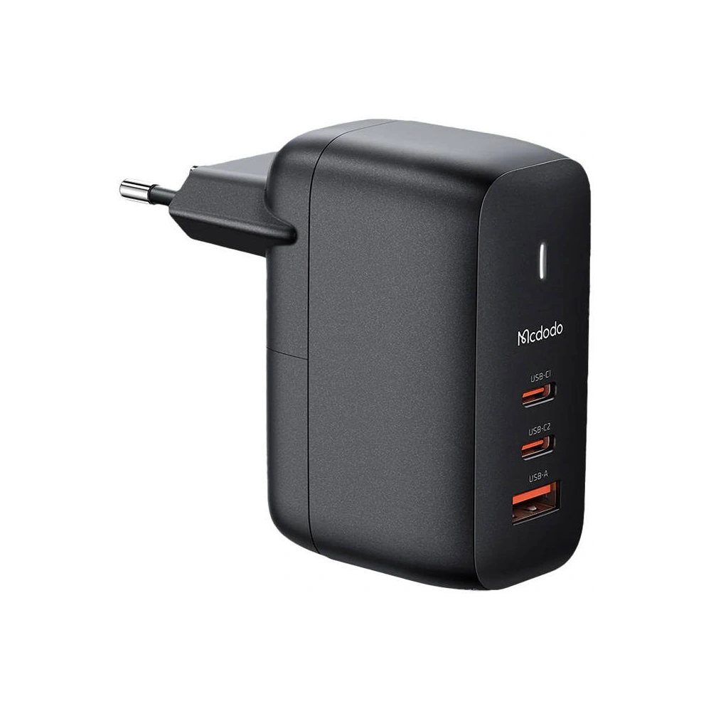 Hurtownia GSM - Ładowarka sieciowa GaN 65W Mcdodo CH-0291 2x USB-C, USB-A (czarna) - MDD3 - {ean13} - Hurt