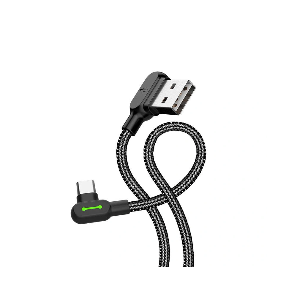 Hurtownia GSM - Kabel unghiular Mcdodo CA-5280 USB-A/USB-C LED, 1.2m (negru) - MDD9 - {ean13} - Hurt