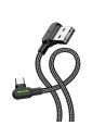 Hurtownia GSM - Cablul unghiular Mcdodo CA-5280 USB-A/USB-C LED, 1.8m (negru) - MDD11 - {ean13} - Hurt