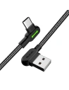 Hurtownia GSM - Cablul unghiular Mcdodo CA-5280 USB-A/USB-C LED, 1.8m (negru) - MDD11 - {ean13} - Hurt