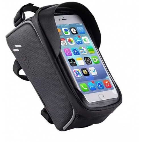 Rockbros Distributor - 5905316140233 - RBS3 - Rockbros 017-1BK Bicycle Bag with phone holder (black) - B2B homescreen