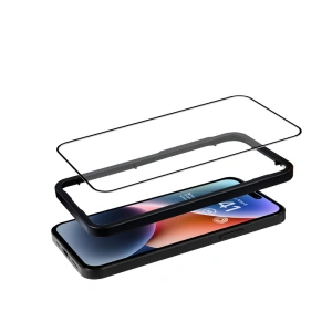Hurtownia GSM - Szkło hartowane Crong Anti-Bacterial 3D Armour Glass Apple iPhone 14 Pro + ramka instalacyjna - CRG585 - {ean13} - Hurt