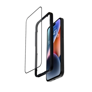Hurtownia GSM - Szkło hartowane Crong Anti-Bacterial 3D Armour Glass Apple iPhone 14 Pro + ramka instalacyjna - CRG585 - {ean13} - Hurt