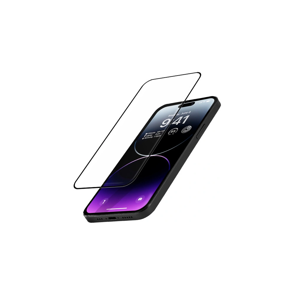 Hurtownia GSM - Tvrzené sklo Crong Anti-Bacterial 3D Armour Glass Apple iPhone 14 Pro Max + instalační rámček - CRG586 - {ean13} - Hurt