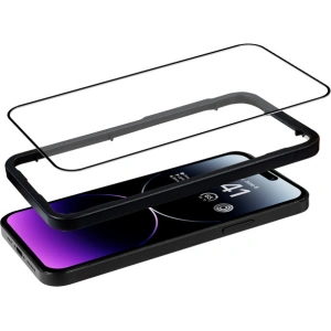Hurtownia GSM - Szkło hartowane Crong Anti-Bacterial 3D Armour Glass Apple iPhone 14 Pro Max + ramka instalacyjna - CRG586 - {ean13} - Hurt