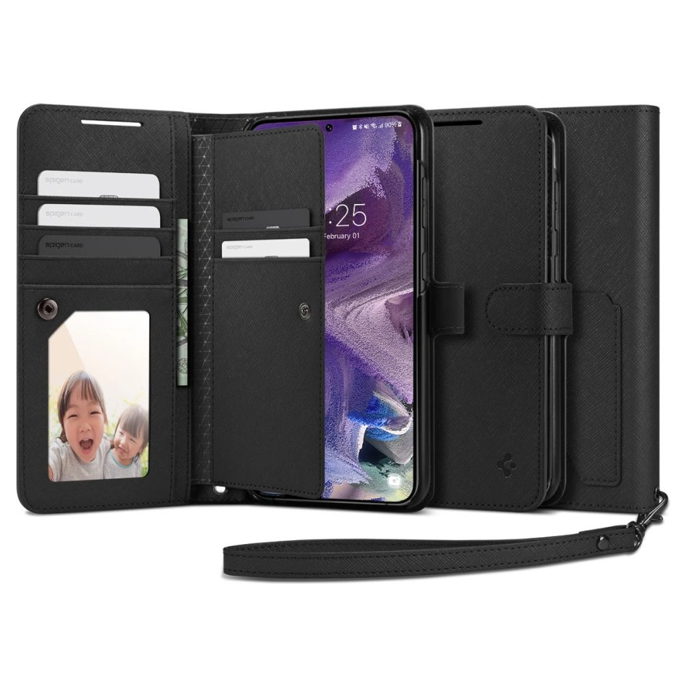 Hurtownia GSM - Etui Spigen Wallet S Plus Samsung Galaxy S23 Fekete - SPN2700 - {ean13} - Hurt