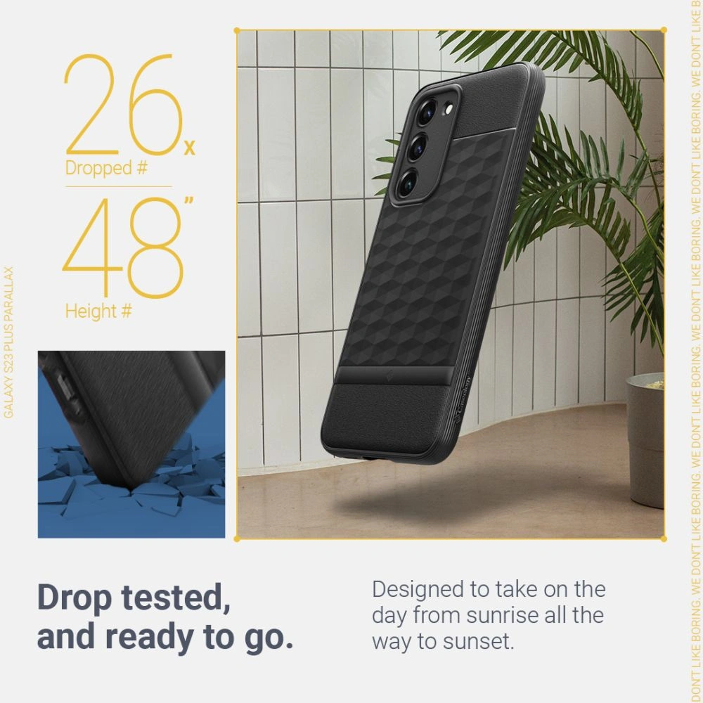Hurtownia GSM - Etui Caseology Parallax Samsung S23+ Plus Negru Mat - CSL91 - {ean13} - Hurt