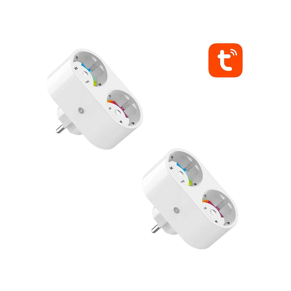 Wholesale Double Smart plug WiFi Gosund SP211 3500W Tuya [2 PACK] - GSD52 - {ean13} - Hurt