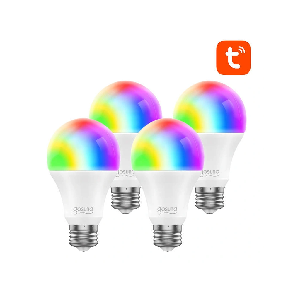 Wholesale Smart bulb LED WB4 Gosund (RGB) E27 Tuya [4 PACK] - GSD55 - {ean13} - Hurt