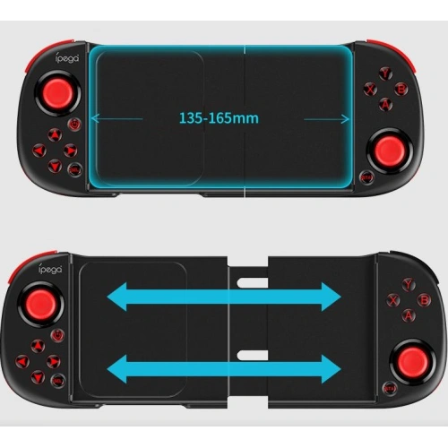 Kontroler bezprzewodowy iPega GamePad PG-9217A z uchwytem na telefon