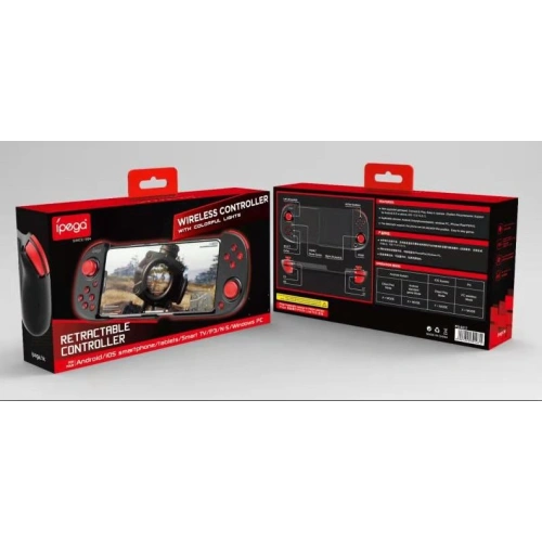 Kontroler bezprzewodowy iPega GamePad PG-9217A z uchwytem na telefon