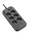 Hurtownia GSM - Netzleiste mit 6 AC-Steckdosen, 4x USB, LDNIO SE6403, 2m (schwarz) - LDN12 - {ean13} - Hurt