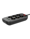 Wholesale LDNIO SE6403 Power Strip 6x AC, 4x USB, 2m (black) - LDN12 - {ean13} - Hurt