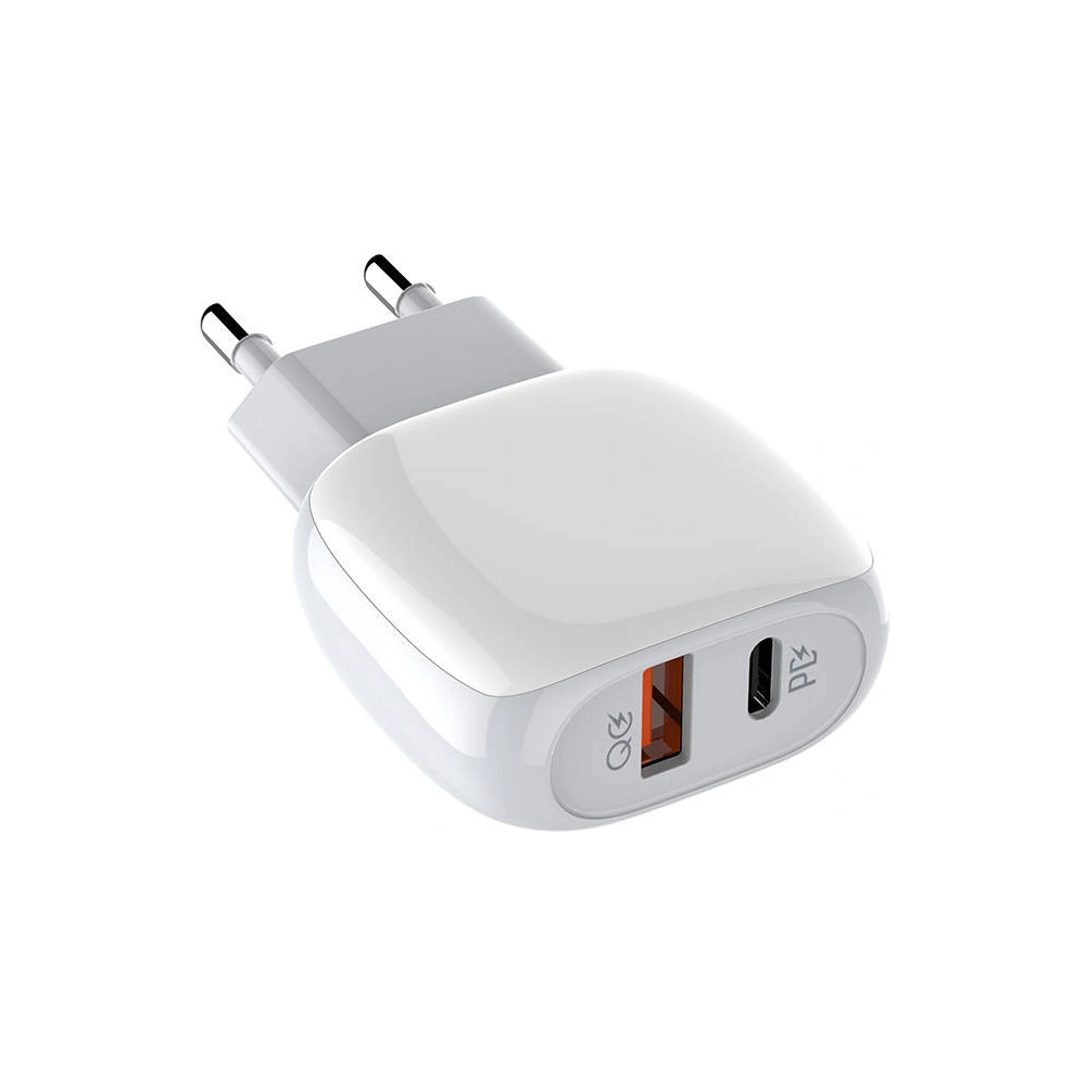 Hurtownia GSM - Hálózati töltő LDNIO A2313C, USB + USB-C, PD + QC 3.0, 20W (fehér) - LDN15 - {ean13} - Hurt