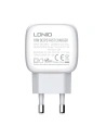 Hurtownia GSM - Încărcător de rețea LDNIO A2313C, USB + USB-C, PD + QC 3.0, 20W (alb) - LDN15 - {ean13} - Hurt