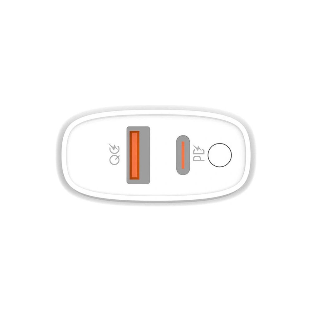 Hurtownia GSM - Netzteil LDNIO A2424C, USB + USB-C, PD + QC 3.0, 20W (weiß) - LDN18 - {ean13} - Hurt