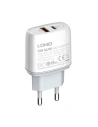 Hurtownia GSM - Netzteil LDNIO A2424C, USB + USB-C, PD + QC 3.0, 20W (weiß) - LDN18 - {ean13} - Hurt