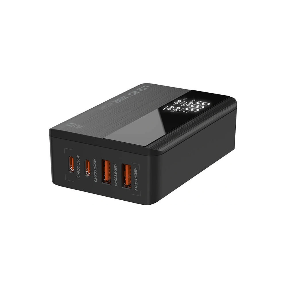 Hurtownia GSM - Netzteil LDNIO A4808Q, 2x USB + 2x USB-C, 65W (schwarz) - LDN19 - {ean13} - Hurt
