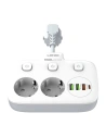 Hurtownia GSM - Két AC aljzatos, 3x USB, USB-C tápegység, LDNIO SE2435, 2500W (fehér) - LDN20 - {ean13} - Hurt