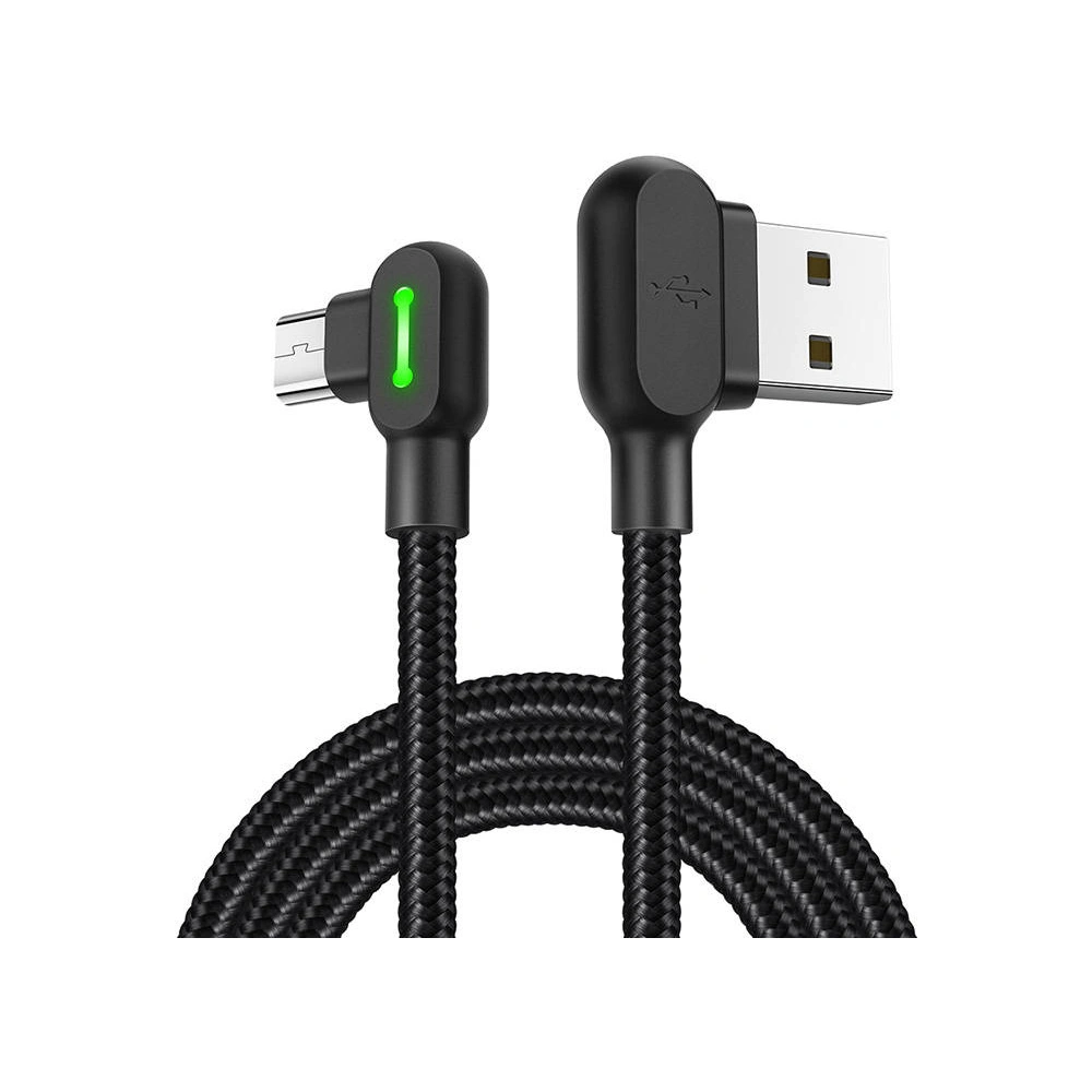 Hurtownia GSM - Kabel kątový Mcdodo CA-5280 USB-A/microUSB LED, 1.2m (černý) - MDD13 - {ean13} - Hurt