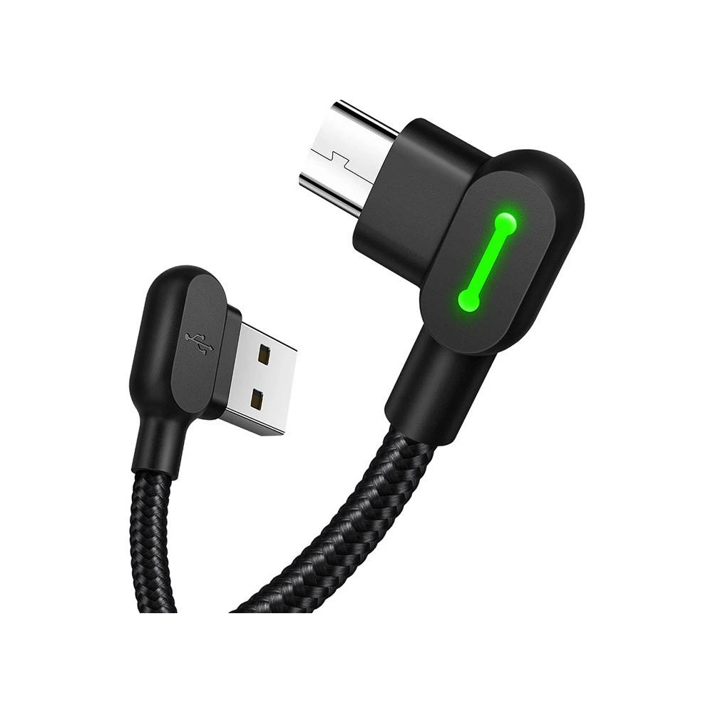 Hurtownia GSM - Kabel kątový Mcdodo CA-5280 USB-A/microUSB LED, 1.2m (černý) - MDD13 - {ean13} - Hurt