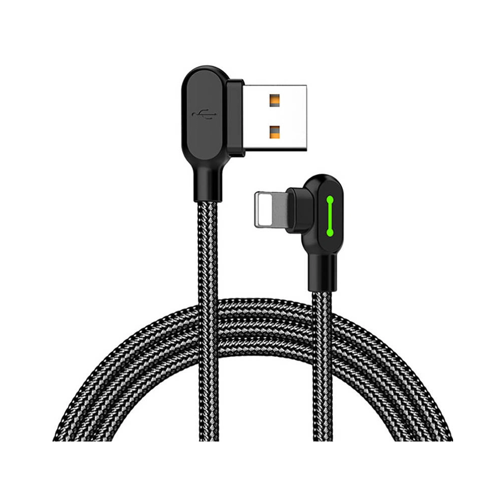 Hurtownia GSM - Kabel úhlový Mcdodo CA-4674 USB-A/Lightning LED, 0.5m (černý) - MDD16 - {ean13} - Hurt