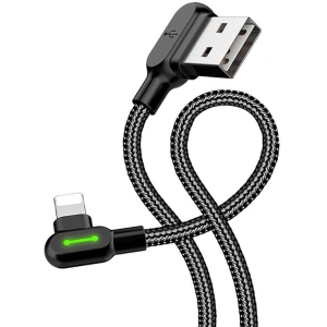 Hurtownia GSM - Kabel úhlový Mcdodo CA-4674 USB-A/Lightning LED, 0.5m (černý) - MDD16 - {ean13} - Hurt