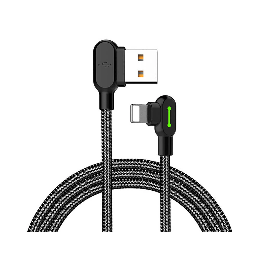 Hurtownia GSM - Kabel kątový Mcdodo CA-4671 USB-A/Lightning LED, 1.2m (černý) - MDD17 - {ean13} - Hurt