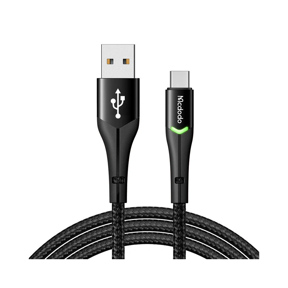 Hurtownia GSM - Cablul Mcdodo Magnificence CA-7960 USB-A/USB-C LED, 1m (negru) - MDD18 - {ean13} - Hurt
