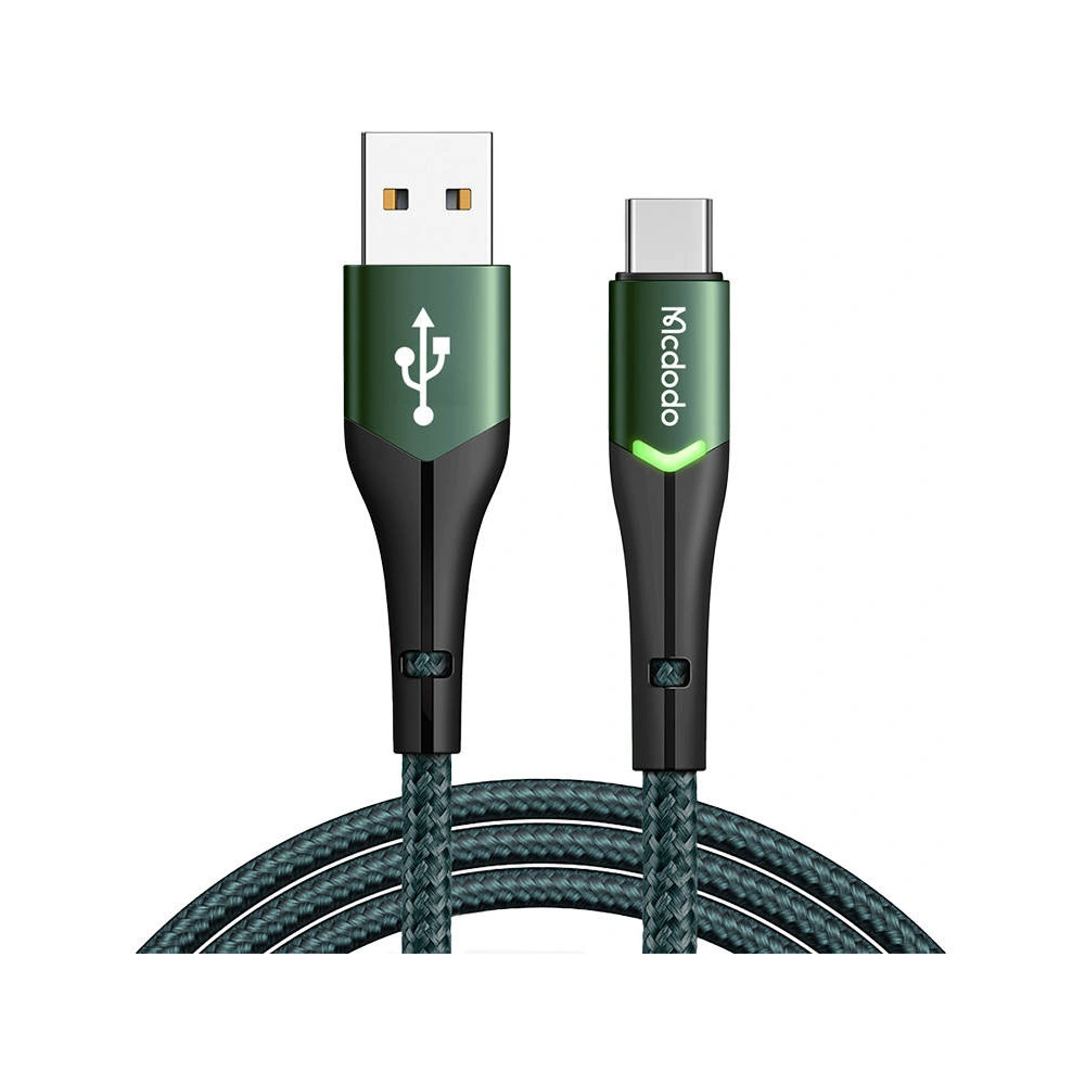 Hurtownia GSM - Kabel Mcdodo Magnificence CA-7961 USB-A/USB-C LED, 1m (verde) - MDD19 - {ean13} - Hurt