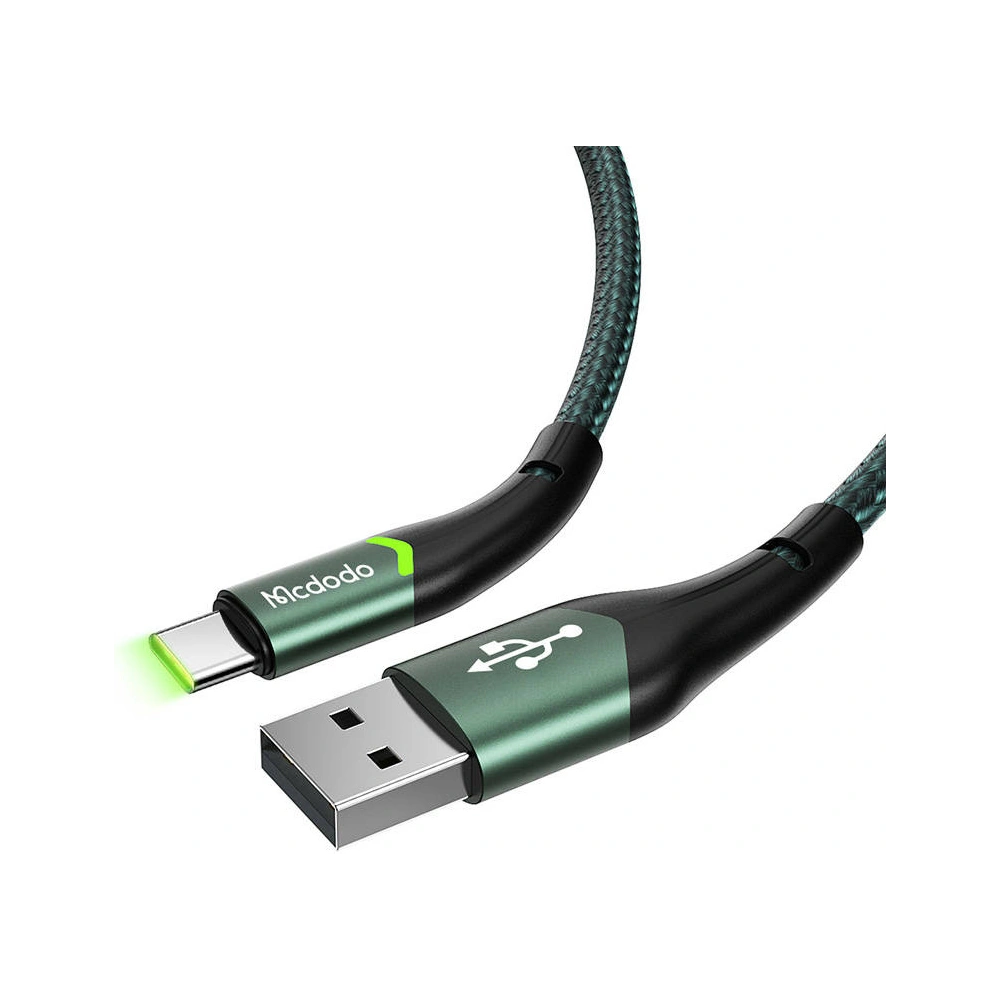 Hurtownia GSM - Kabel Mcdodo Magnificence CA-7961 USB-A/USB-C LED, 1m (verde) - MDD19 - {ean13} - Hurt