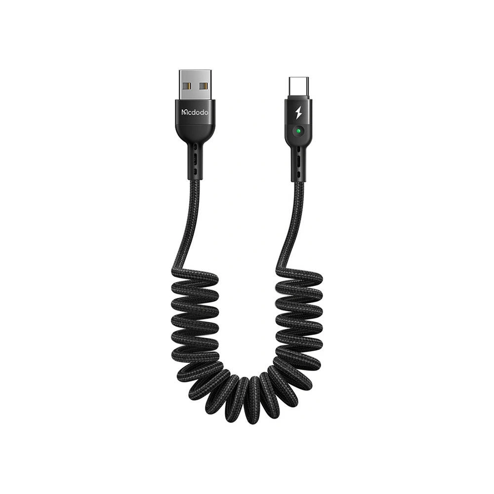 Hurtownia GSM - Kabel spružinový Mcdodo Omega CA-6420 USB-A/USB-C 1.8m (černý) - MDD21 - {ean13} - Hurt