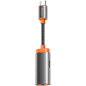 Adapter Mcdodo CA-0500 USB-C/mini jack 3.5m + USB-C, PD 60W (czarny)