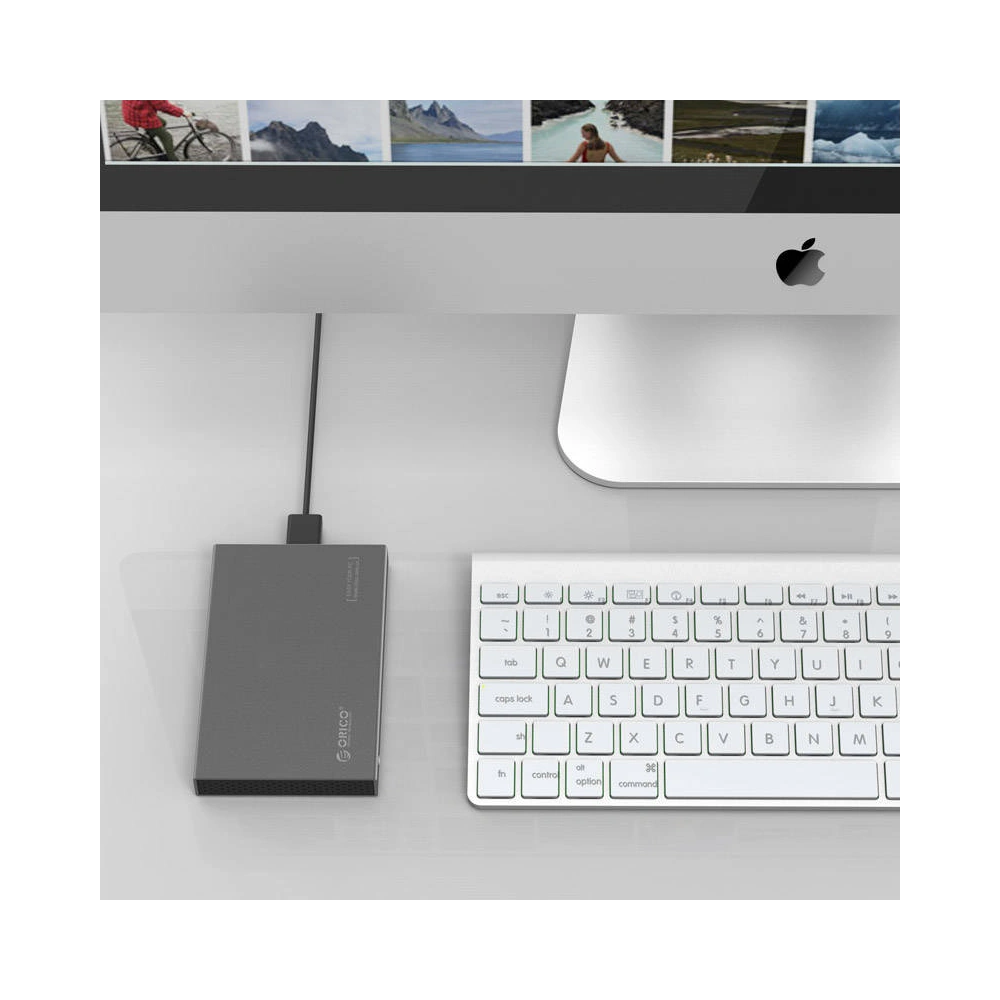 Wholesale Orico External Hard Drive Enclosure SSD/HDD 2.5 inch SATA III (gray) - ORC35 - {ean13} - Hurt