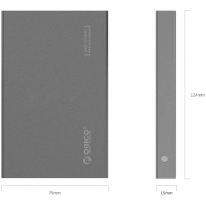 Hurtownia GSM - Obal pro disk Orico SSD/HDD 2.5" SATA III (šedý) - ORC35 - {ean13} - Hurt