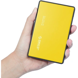 Hurtownia GSM - Obal pro disk Orico SSD/HDD 2.5" SATA III (žlutý) - ORC38 - {ean13} - Hurt