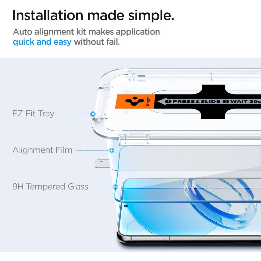 Hurtownia GSM - Edzett üveg Spigen GLAS.tR ez Fit Samsung Galaxy S23+ Plus Clear [2 PACK] - SPN2710 - {ean13} - Hurt