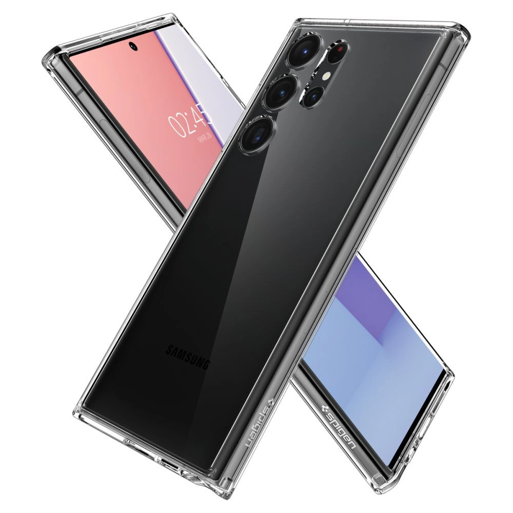 Hurtownia GSM - Etui Spigen Ultra Hybrid Samsung Galaxy S23 Ultra Crystal Clear - SPN2714 - {ean13} - Hurt