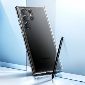Hurtownia GSM - Etui Spigen Ultra Hybrid Samsung Galaxy S23 Ultra Crystal Clear - SPN2714 - {ean13} - Hurt