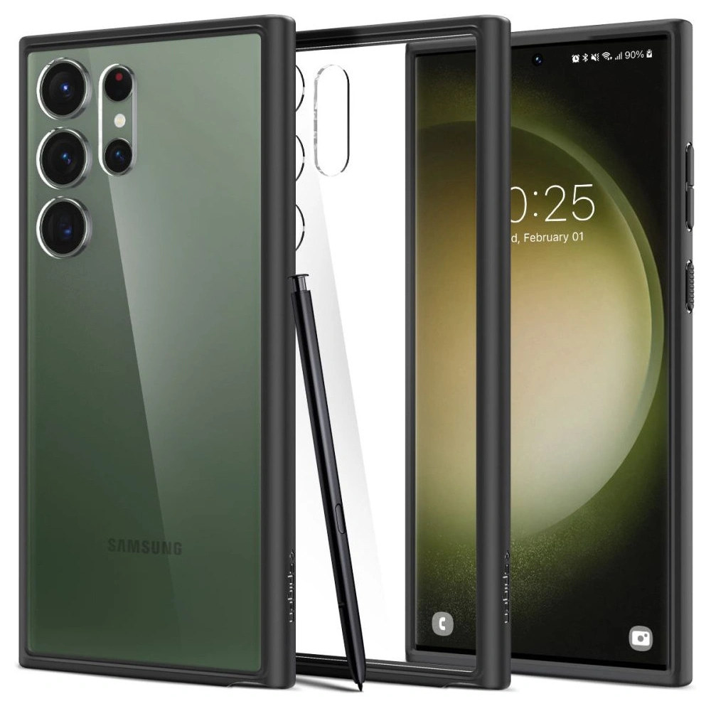 Hurtownia GSM - Etui Spigen Ultra Hybrid Samsung Galaxy S23 Ultra Matt Fekete - SPN2715 - {ean13} - Hurt