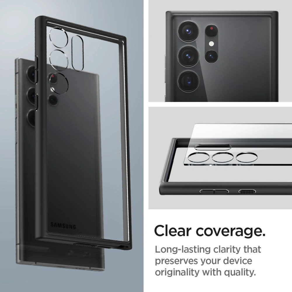 Hurtownia GSM - Etui Spigen Ultra Hybrid Samsung Galaxy S23 Ultra Matt Fekete - SPN2715 - {ean13} - Hurt