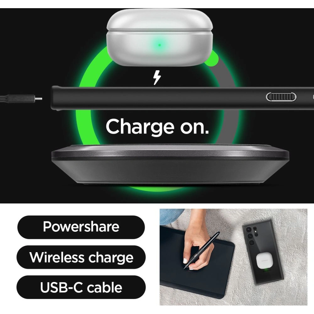 Wholesale Spigen Ultra Hybrid Samsung Galaxy S23 Ultra Matte Black - SPN2715 - {ean13} - Hurt