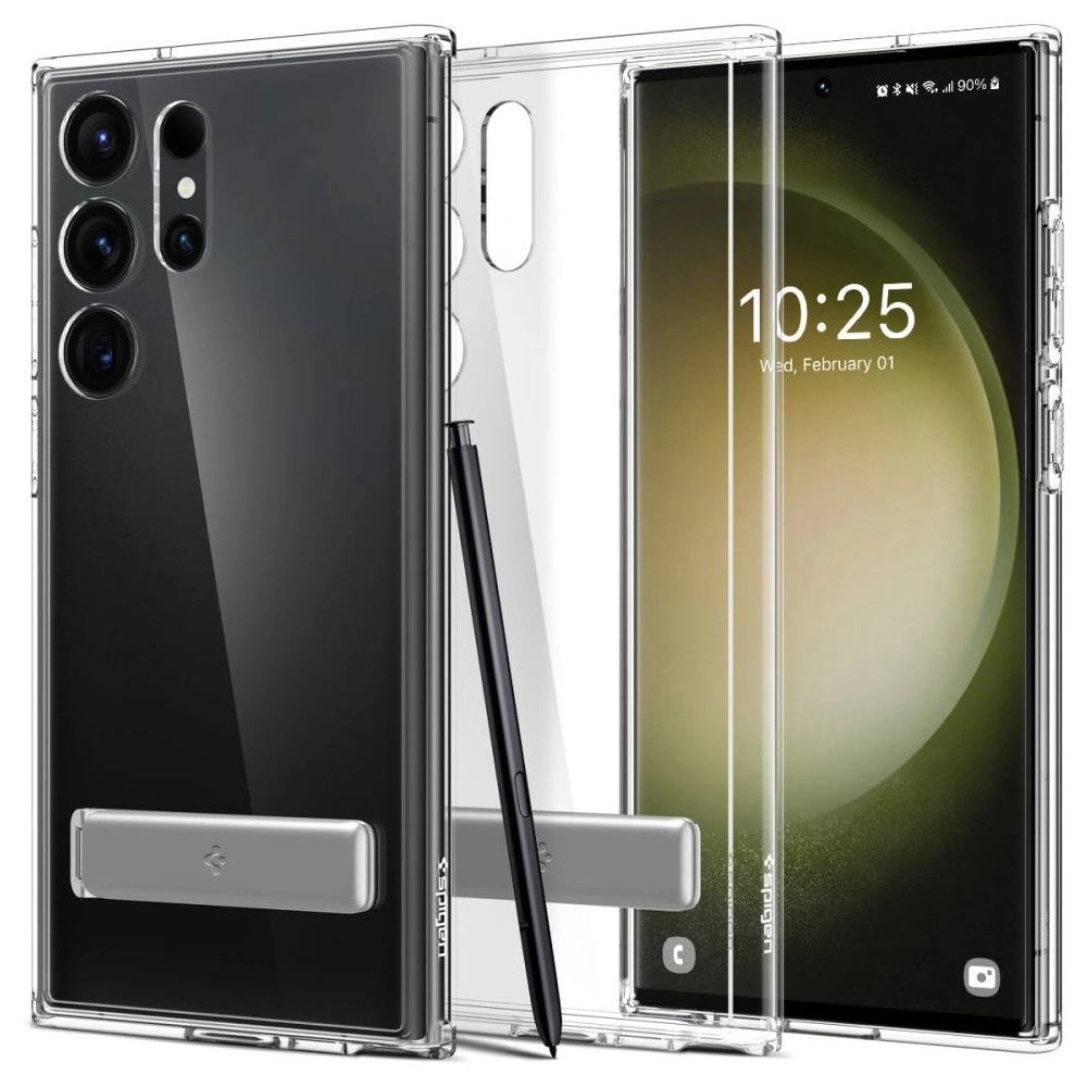 Wholesale Spigen Ultra Hybrid S Samsung Galaxy S23 Ultra Crystal Clear - SPN2716 - {ean13} - Hurt