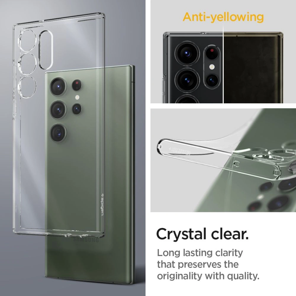 Wholesale Spigen Liquid Crystal Samsung Galaxy S23 Ultra Crystal Clear - SPN2719 - {ean13} - Hurt