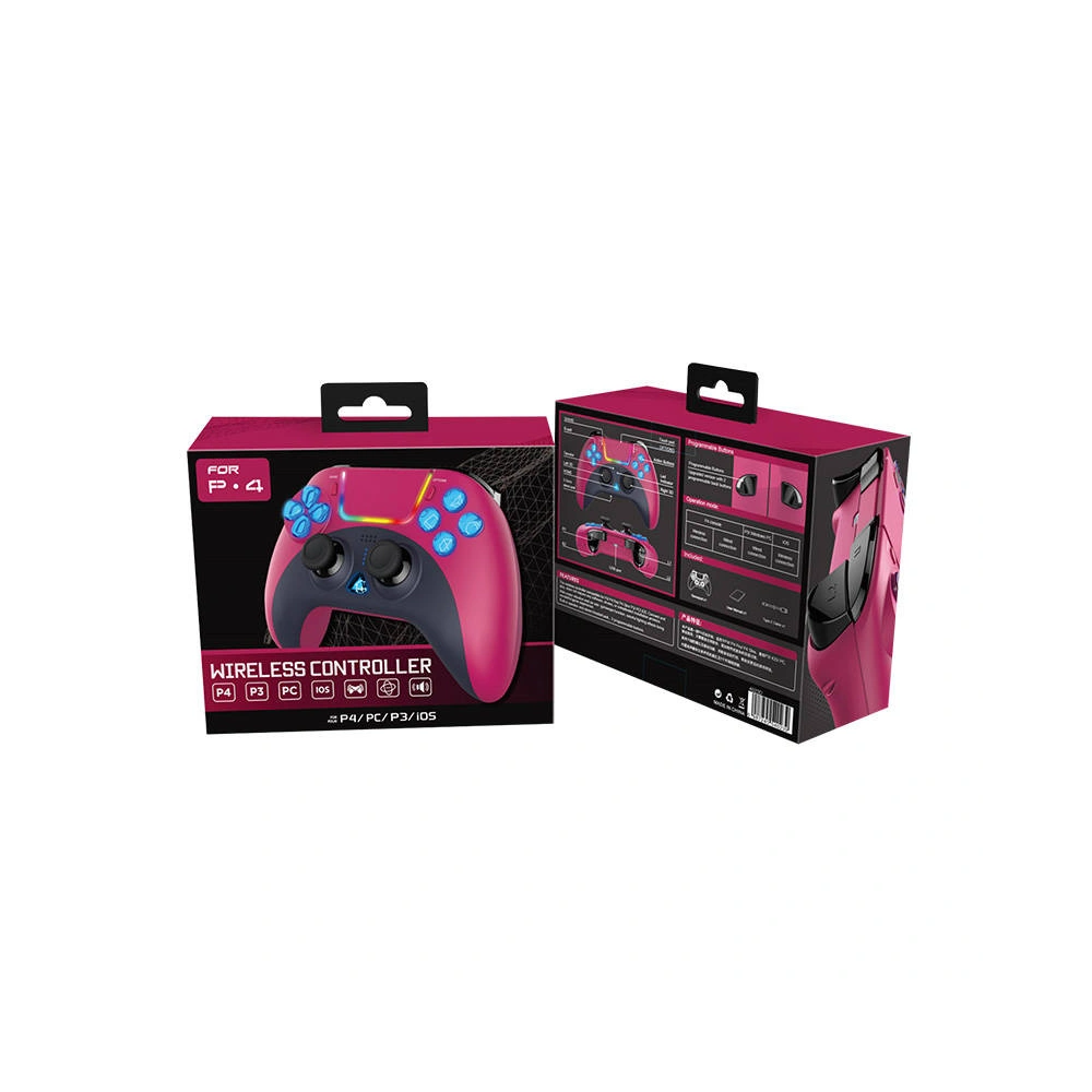 Hurtownia GSM - Bezdrátový ovladač iPega GamePad PG-P4023D s dotykovou plochou PS4 (Růžový) - IPG81 - {ean13} - Hurt